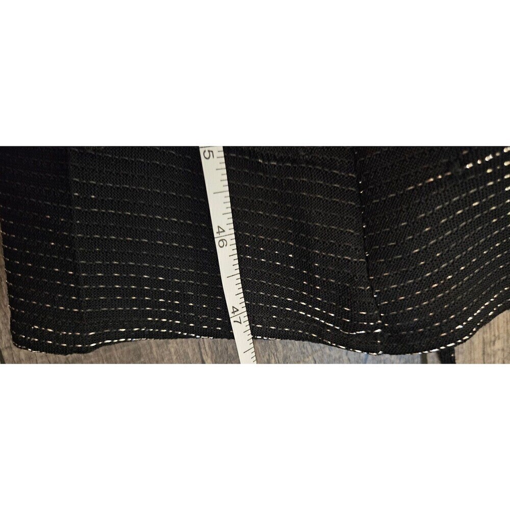 Betsey & Adam Vintage Black Metallic Formal Dress - Picture 12 of 12